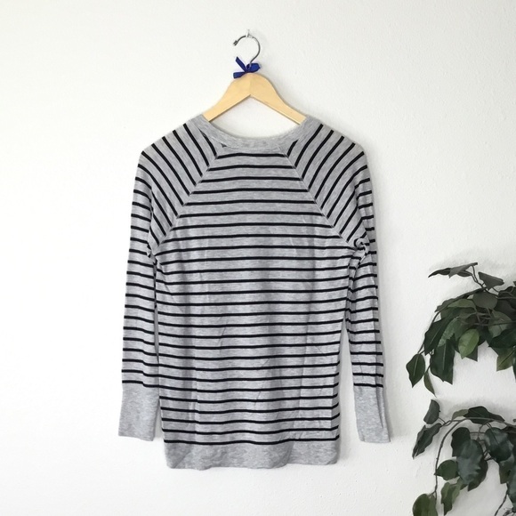 Workshop Republic Clothing Striped Long Sleeve Top - Picture 5 of 5